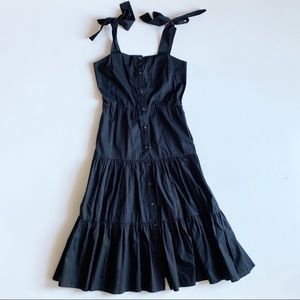 Who What Wear NWT Black Tiered Ruffle Dress Sz XS